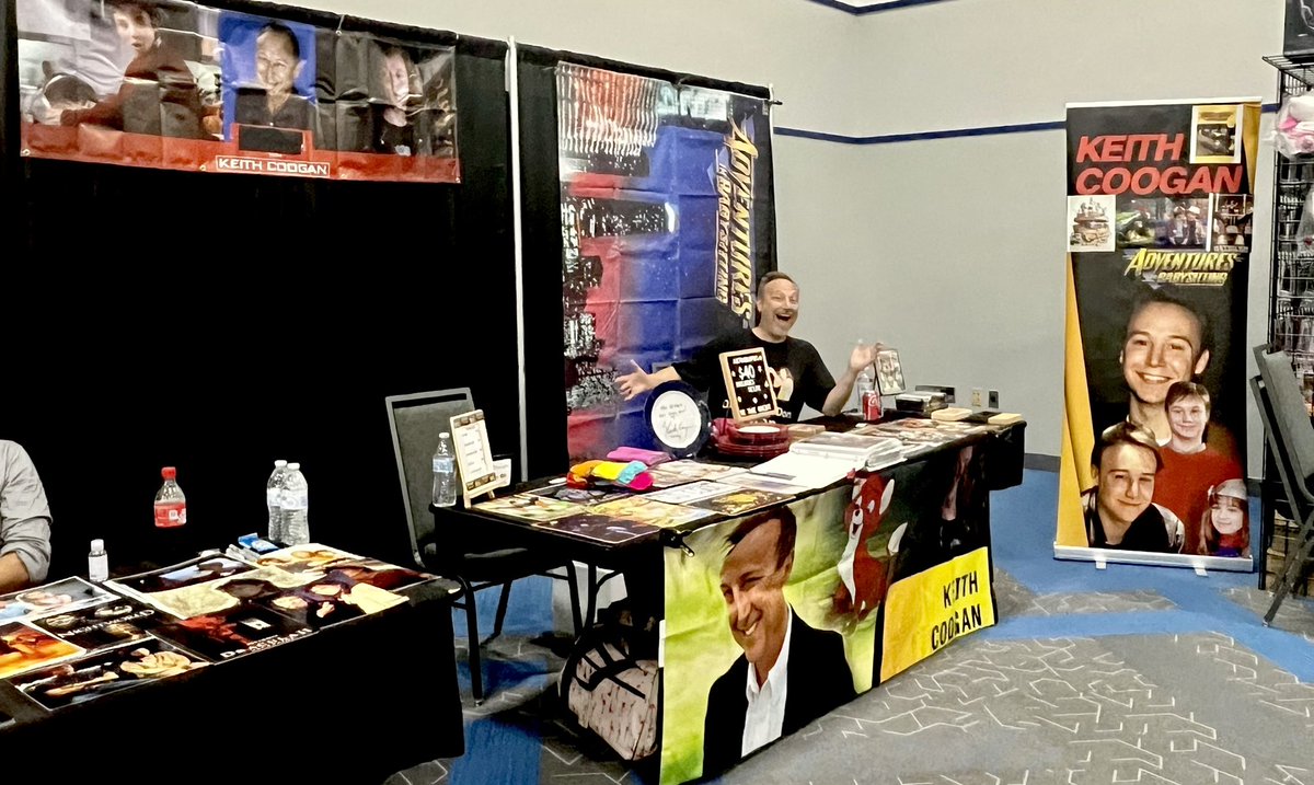 Welcome to the “Keith Coogan Corner” at Collectorfest, Lakeland, FL. #conlife