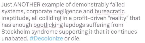 InvisSplinter's tweet photo. @CalTrout How ever will the non-profit industrial complex save us?! Agencies and academia have had far too much time to figure it out. Can we PLEASE center TEK in our practices? Remember how nice CA was before colonization? No need to get it twisted #Decolonize doesn’t mean abandoning tech https://t.co/1iK5ODcjID