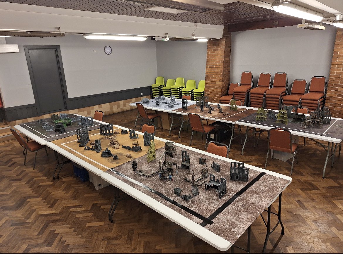 All buzzing here at scribes! 40K and bolt action in game two currently!