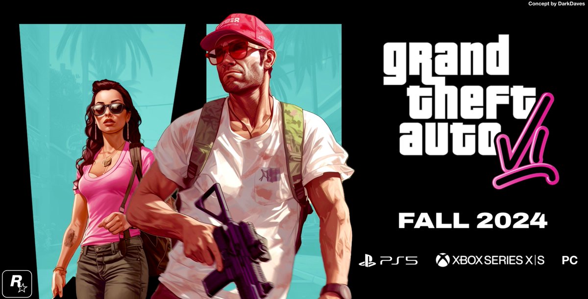 GTAVI_Countdown's tweet image. GTA 6’s PC version is rumored to launch alongside PS5 &amp;amp; Xbox Series X|S, making it the first Rockstar title to release simultaneously on console and PC.