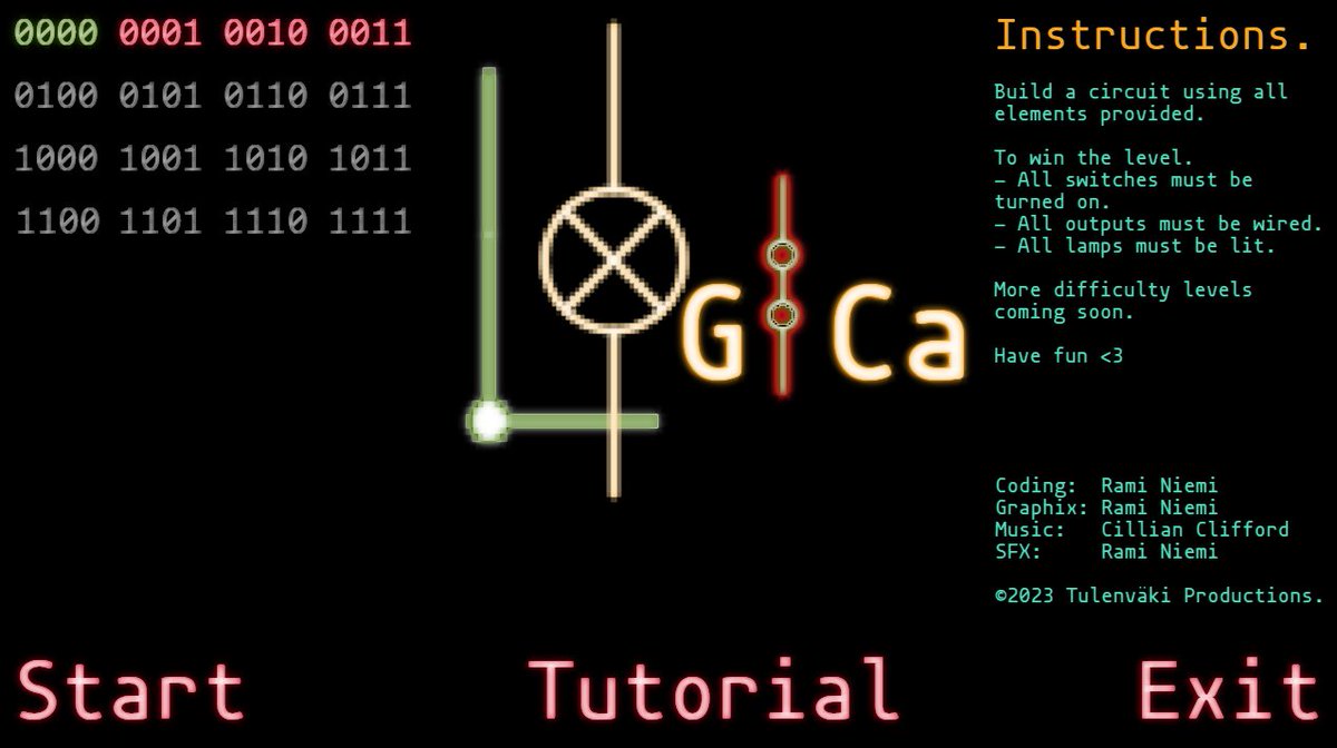 tulenvaki's tweet photo. The base game about finished.
Musics by @FatalExit are so awesome <3
Multiple unlockable levels.
Logic puzzles.
Many ways to finish a level.
More challenges and expanded win conditions are to be added soonish.
#indiegamedev #indiedev #gdevelop #GDevelopGameJam4 https://t.co/Nfq8mGr7gb