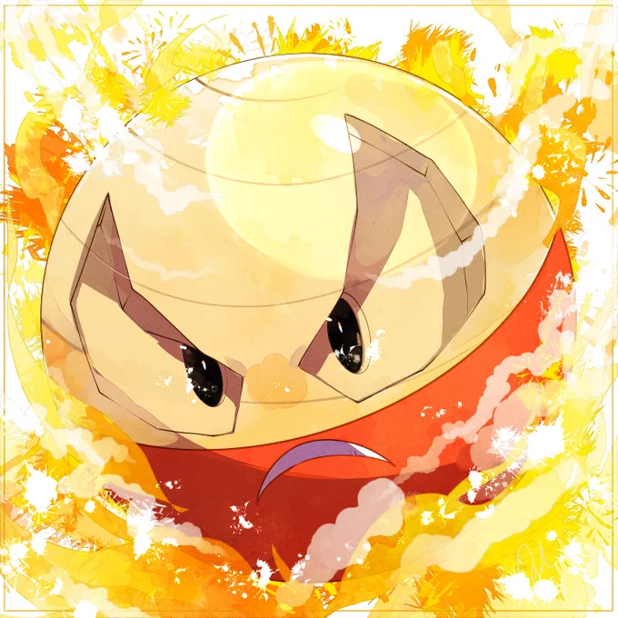 【毎日投稿1110日目】 図鑑No.0101 マルマイン ヒスイのすがた  #LKのポケモンずかん