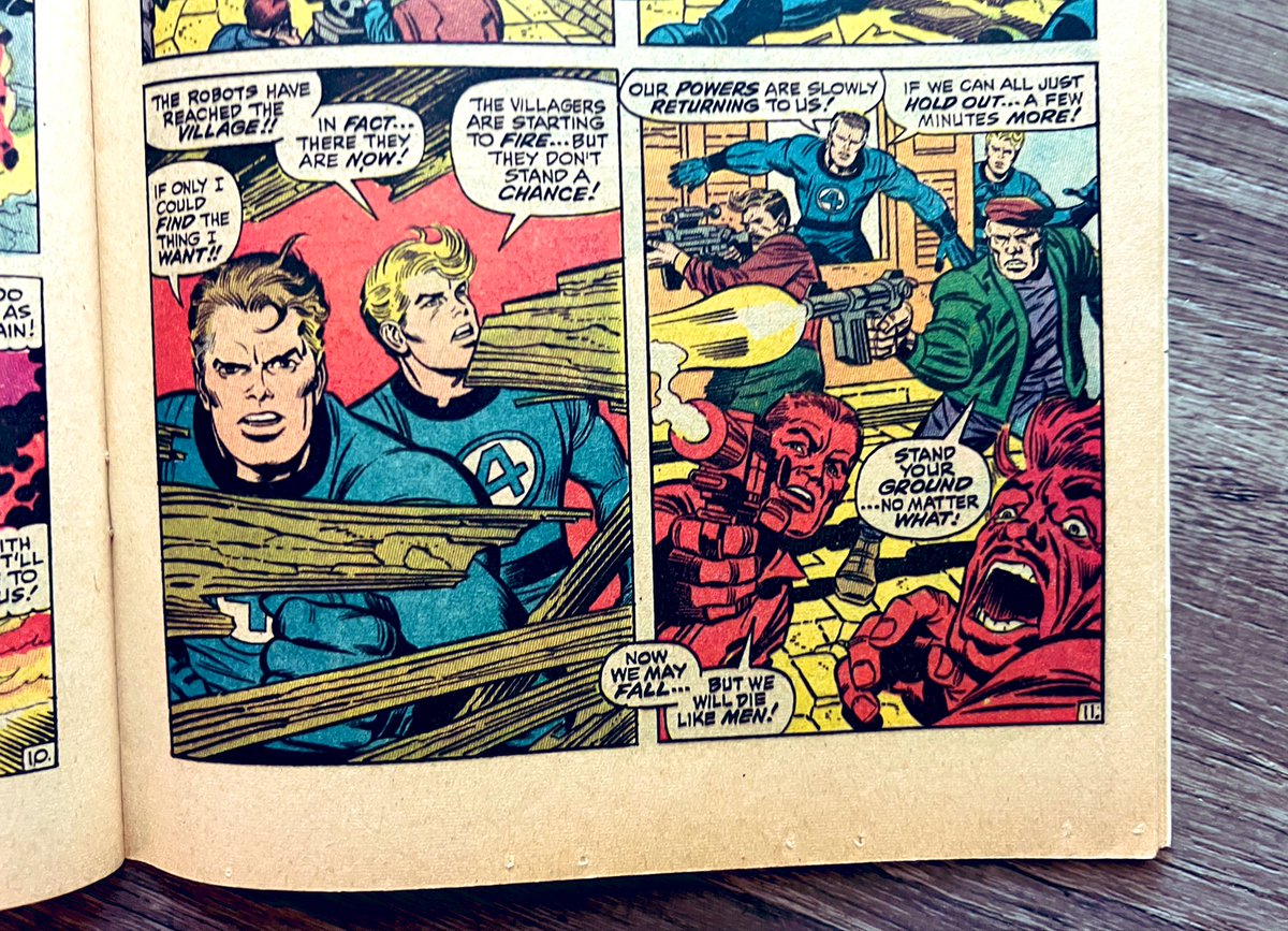 bryancburge's tweet photo. Saturday morning #CoffeeandComics read, #FantasticFour 86. -!DOOM!- by #StanLee & #JackKirby w/ #Sinnot inks. The 3 amigos were at the top of their game. Issue features gorgeous interiors & the return of the #InvisibleWoman from maternity leave, following the birth of her son. https://t.co/u180CC3MuA