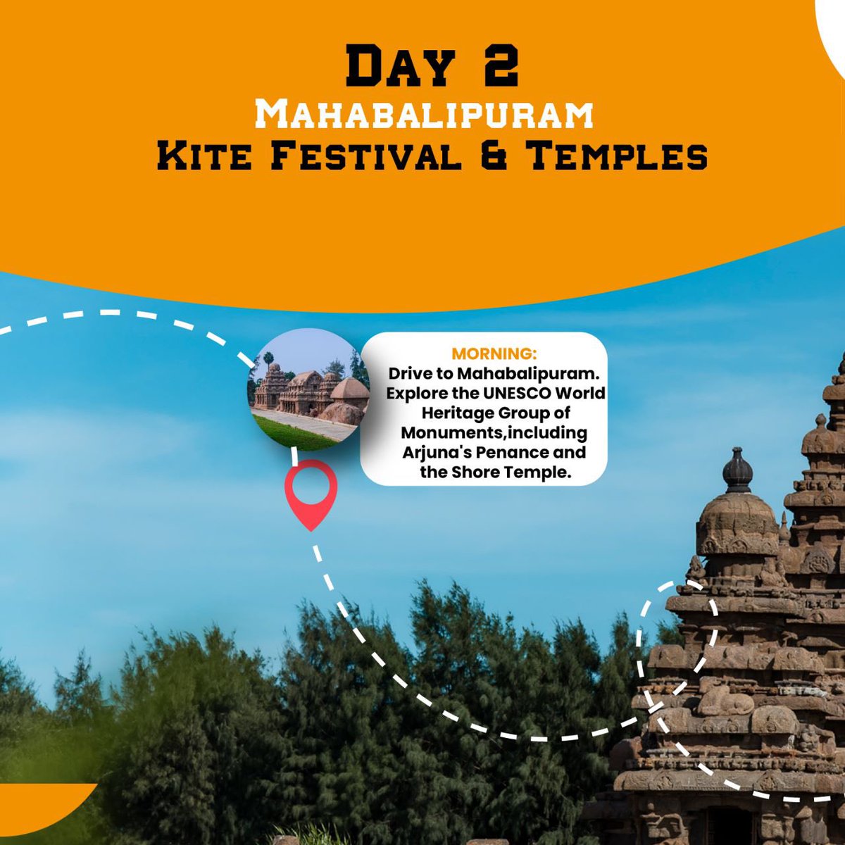 Embrace the perfect blend of culture and nature on a 3-day escapade from Chennai to Mahabalipuram's vibrant kite festival and the enchanting Jawadhi Hills monsoon retreat!

#tntourism #tamilnadu #daytrip #chennai #tripplanner #tripplanning #madras #explore #wherestoriesneverend