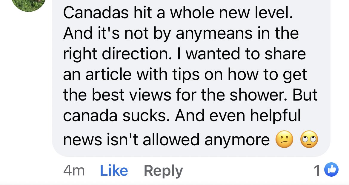 So you see #BillC18 has consequences that hit the everyday life of Cdns.
There’s a meteor shower tonight & now you can’t post any news links with any information about it on any meta-platform~nuts. 

Comment from someone on FB regarding this. They’re not wrong #TrudeauMustGo