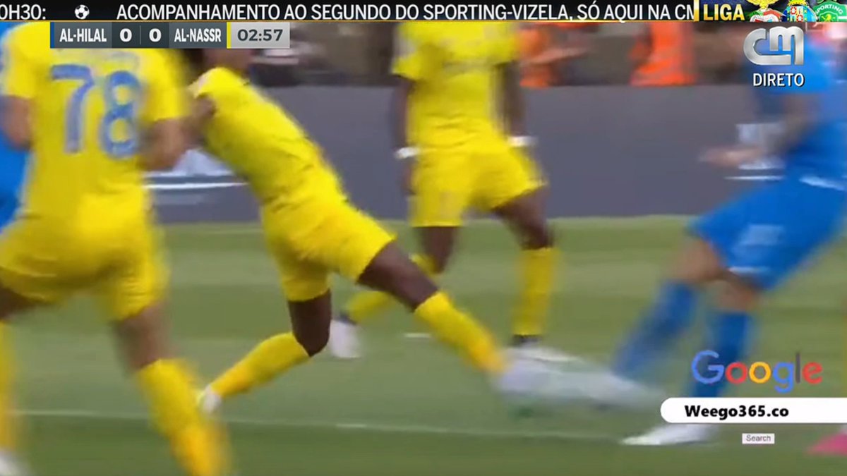 A CMTV está mesmo a transmitir o Al-Hilal - Al-Nassr através de um stream ilegal 😂