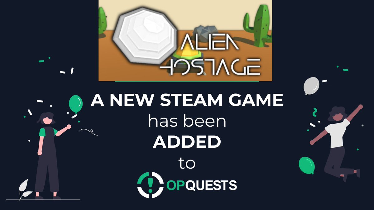 We just added Alien Hostage on opquests.com💚

✅Make sure to #claim it for free before it runs out!

✅Follow us to receive #updates on when we add the next batch of #free #Steam #games!

🎁 opquests.com 🎁

 #giveaway #giveaways #freebies #QUEST