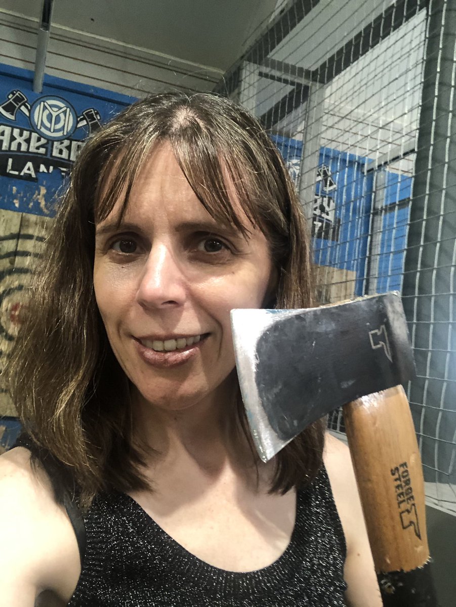 hip2trek_emma's tweet photo. Nothing like a bit of axe throwing for some stress relief! Had a great hour at Axe Bey Bradford. #axethrowing #Bradford #axebey https://t.co/TpRhnqBx9a