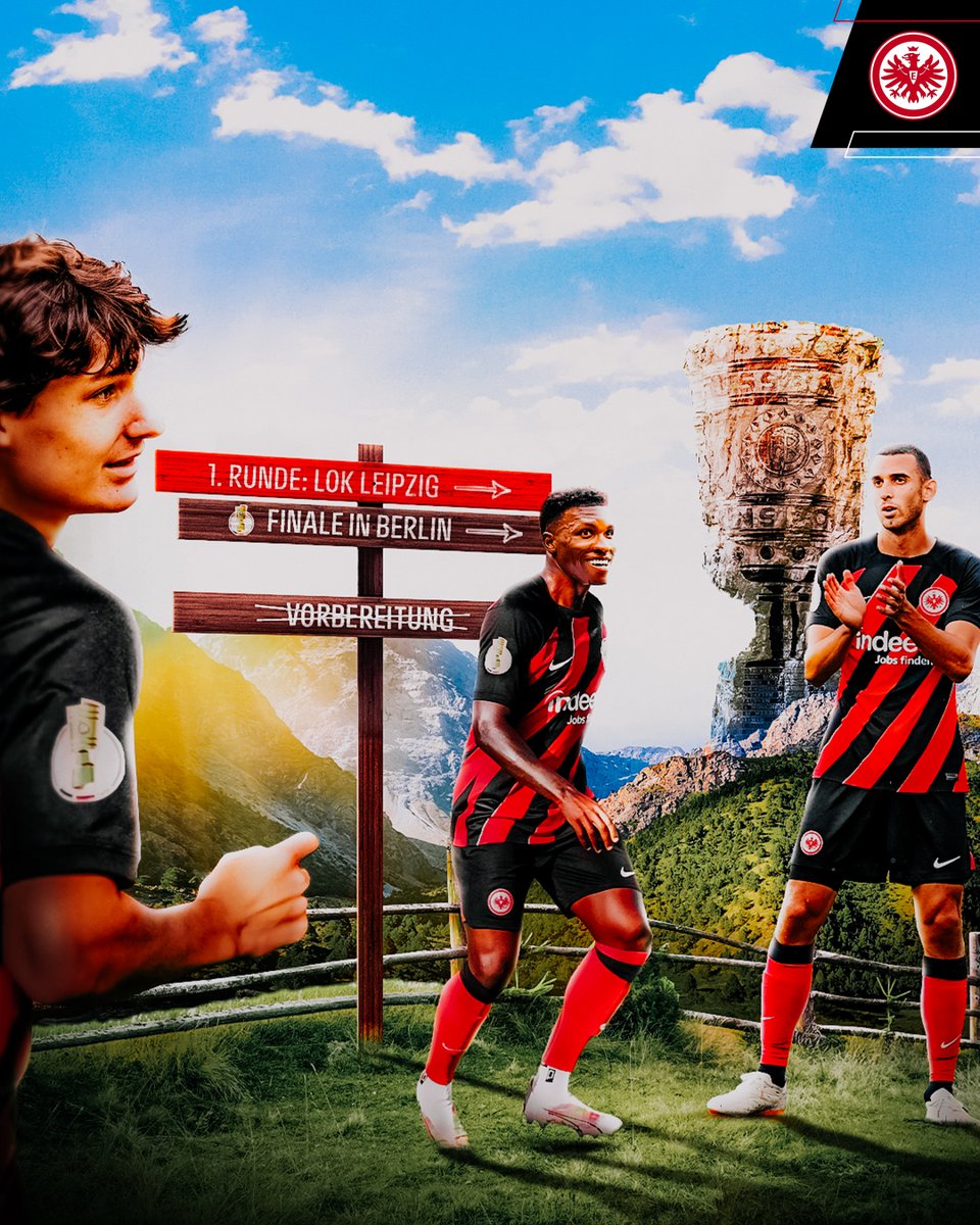 Eintracht's tweet photo. 🔚🏔️ V̴o̴r̴b̴e̴r̴e̴i̴t̴u̴n̴g̴
⏳🏆 𝐏𝐟𝐥𝐢𝐜𝐡𝐭𝐬𝐩𝐢𝐞𝐥: 𝐃𝐅𝐁-𝐏𝐨𝐤𝐚𝐥!
#SGE https://t.co/KN70EfGViv