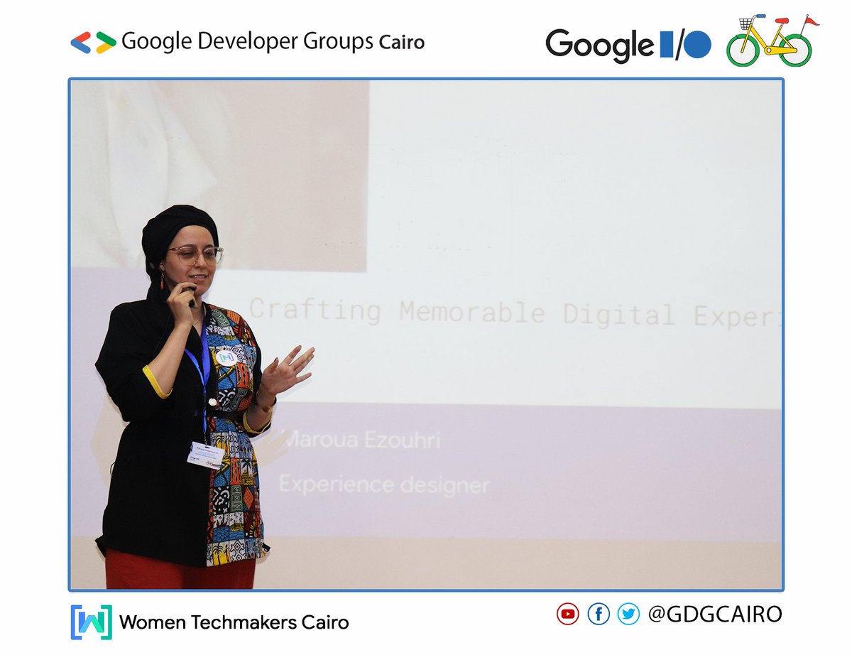 GDGCairo's tweet image. Maroua Ezouhri is now on stage to let us explore the intersection of user experience design and technical implementation.

Grow your skills around the Google technology you love.💥
#IOExtended23 #IOExtendedWebEdition #IOExtended23Cairo #GoogleIO2023 #GDGCairo