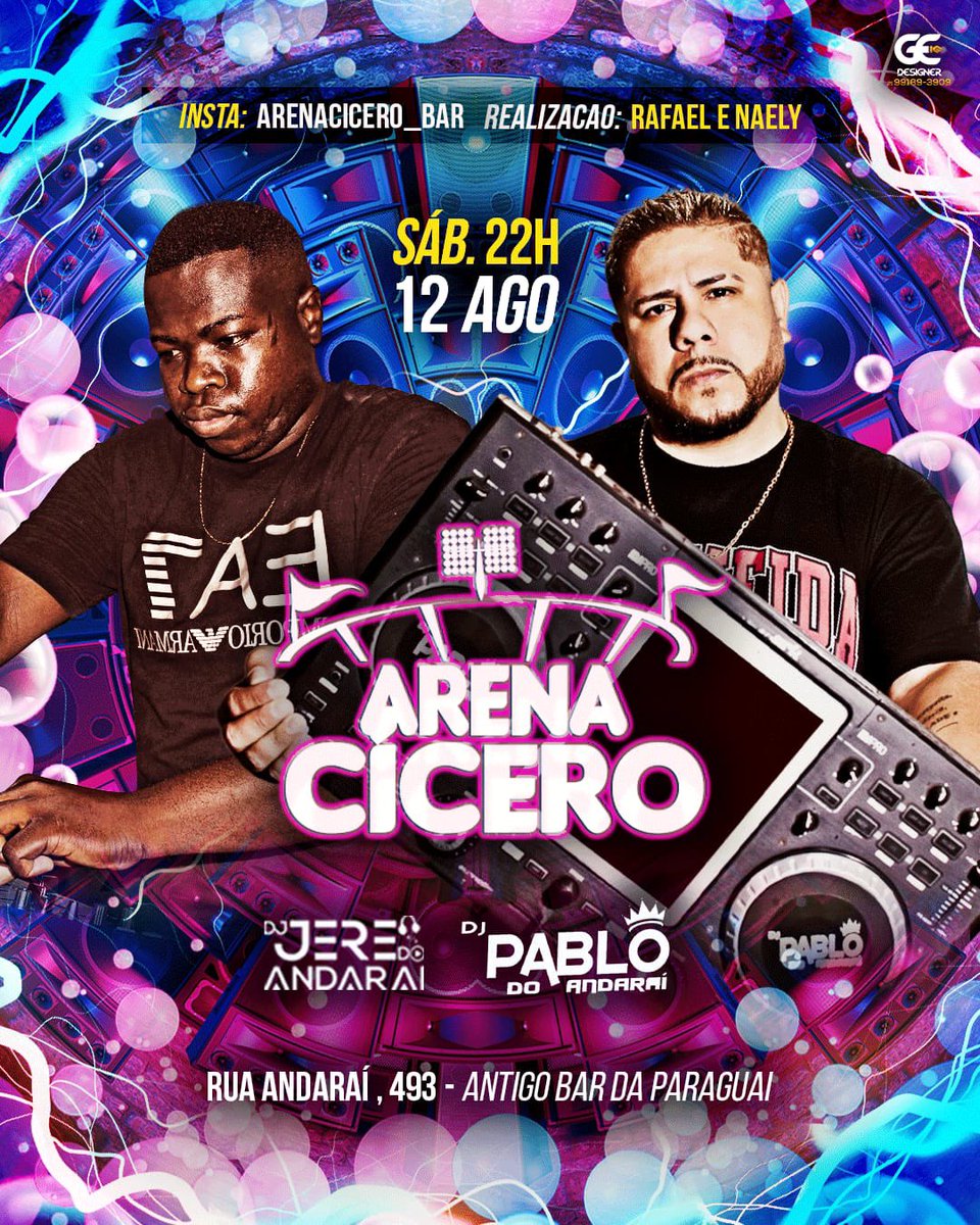 SÓ PRA LEMBRAR QUE HOJÉ TEM (( ARENA CÍCERO )) ANTIGO BAR DA PARAGUAI APARTIR DAS 22hrs  .. NO COMANDO DJS’ PABLO E JERE QUEBRANDO TUDO, BROTA CONVOCA 🥳🚀🔥👏🏾💪🏾

<a href="/DjPabloAndarai/">DJ PABLO DO ANDARAÍ ⚡️</a>