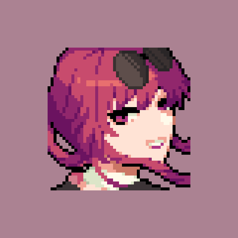 64x64 Kafka #HonkaiStarRail #pixelart #ドット絵