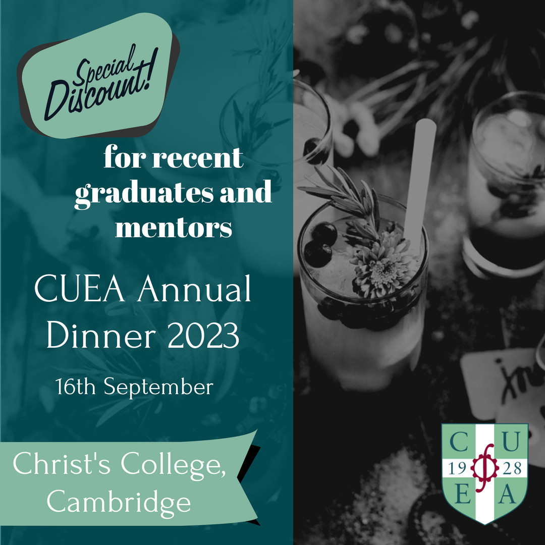 CUEngAssoc's tweet image. We are offering special Annual Dinner ticket prices to a range of people:

1. Mentors 

2. Recent graduates and students - those that have graduated since 2020

Book your tickets through the link in bio before they run out!

#engineering #network #cambridge #alumni