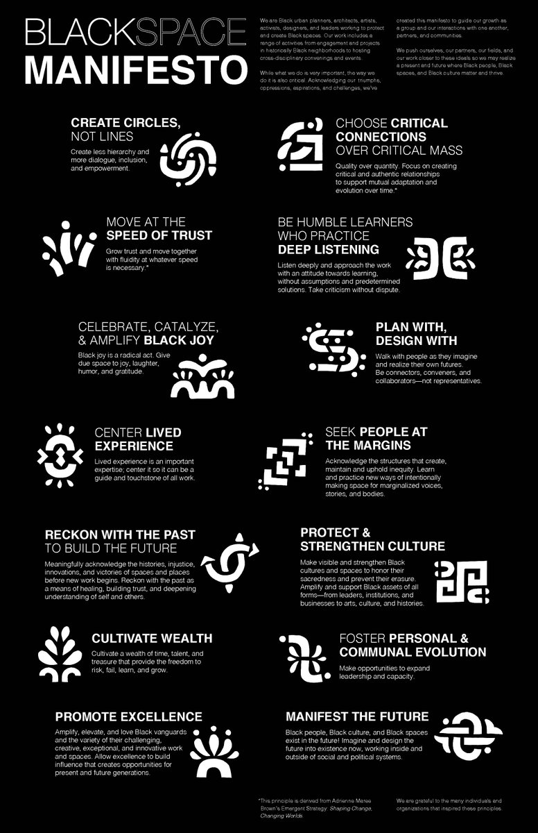 Ed2Liberate's tweet photo. Black Space Manifesto #BlackJoy https://t.co/vRNVBKcM7L