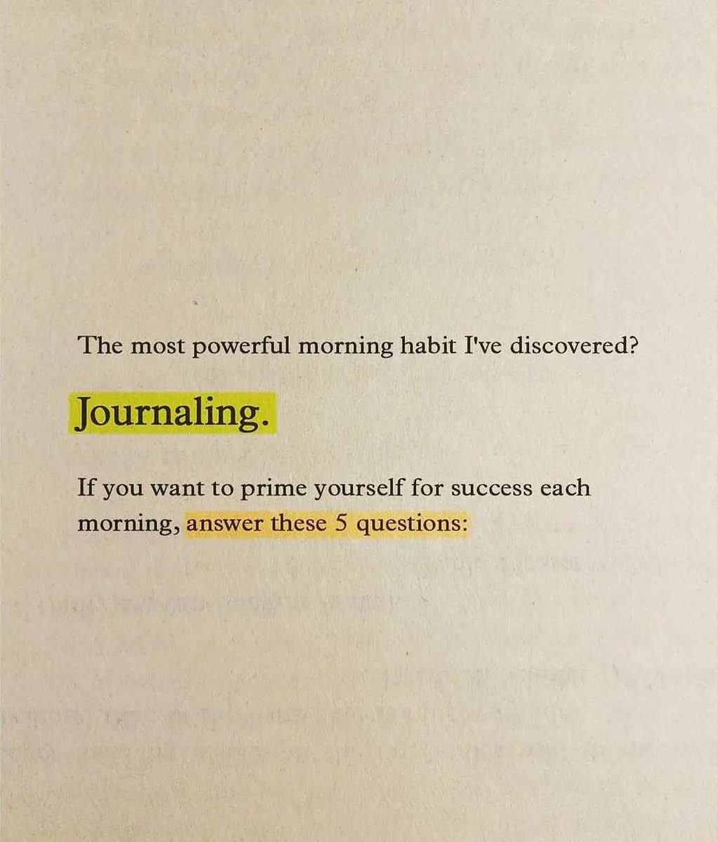 UnpluggedExc's tweet photo. The most powerful morning habit l 've discovered: https://t.co/4twup9xDGw