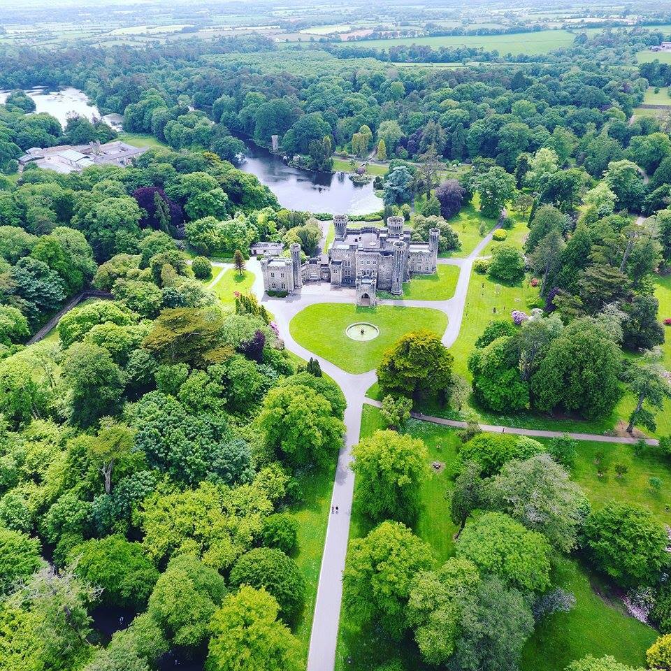 An aerial view of Johnstown Castle. By Riccardo Conway. #Wexford #Ireland