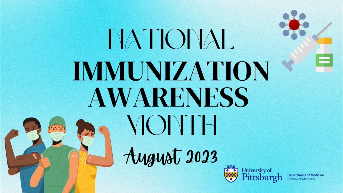 August is #NationalImmunizationAwarenessMonth. Now is the perfect time to check in with your doctor to catch up on any immunizations due. 💉