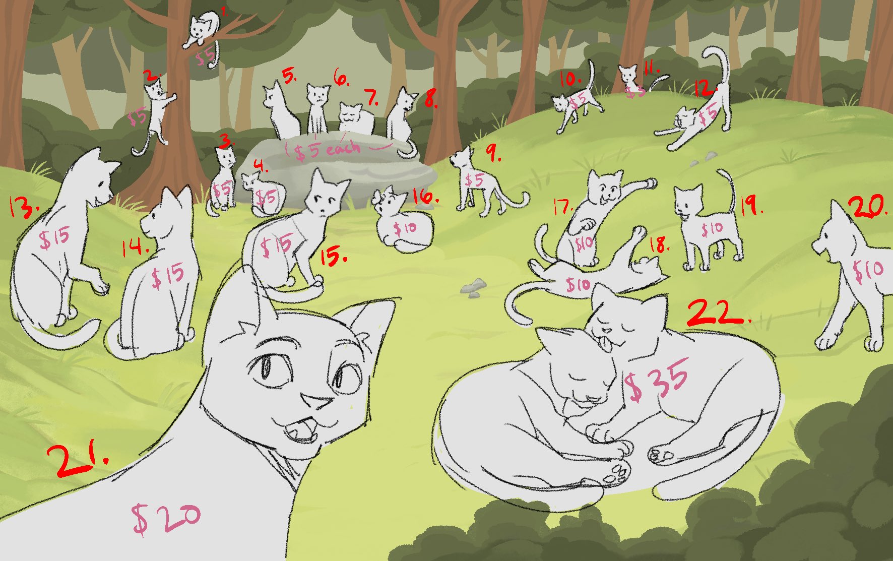 Warrior Cat Group Base