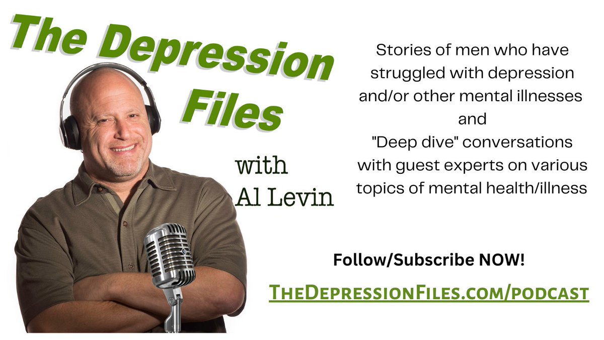 Interviews of men who have lived with #depression and/or other mental illnesses as well as interviews with experts in which we take a deep dive into various topics around mental health! TheDepressionFiles.com/podcast Don't miss a single episode! Follow/Subscribe NOW! Please Retweet!
