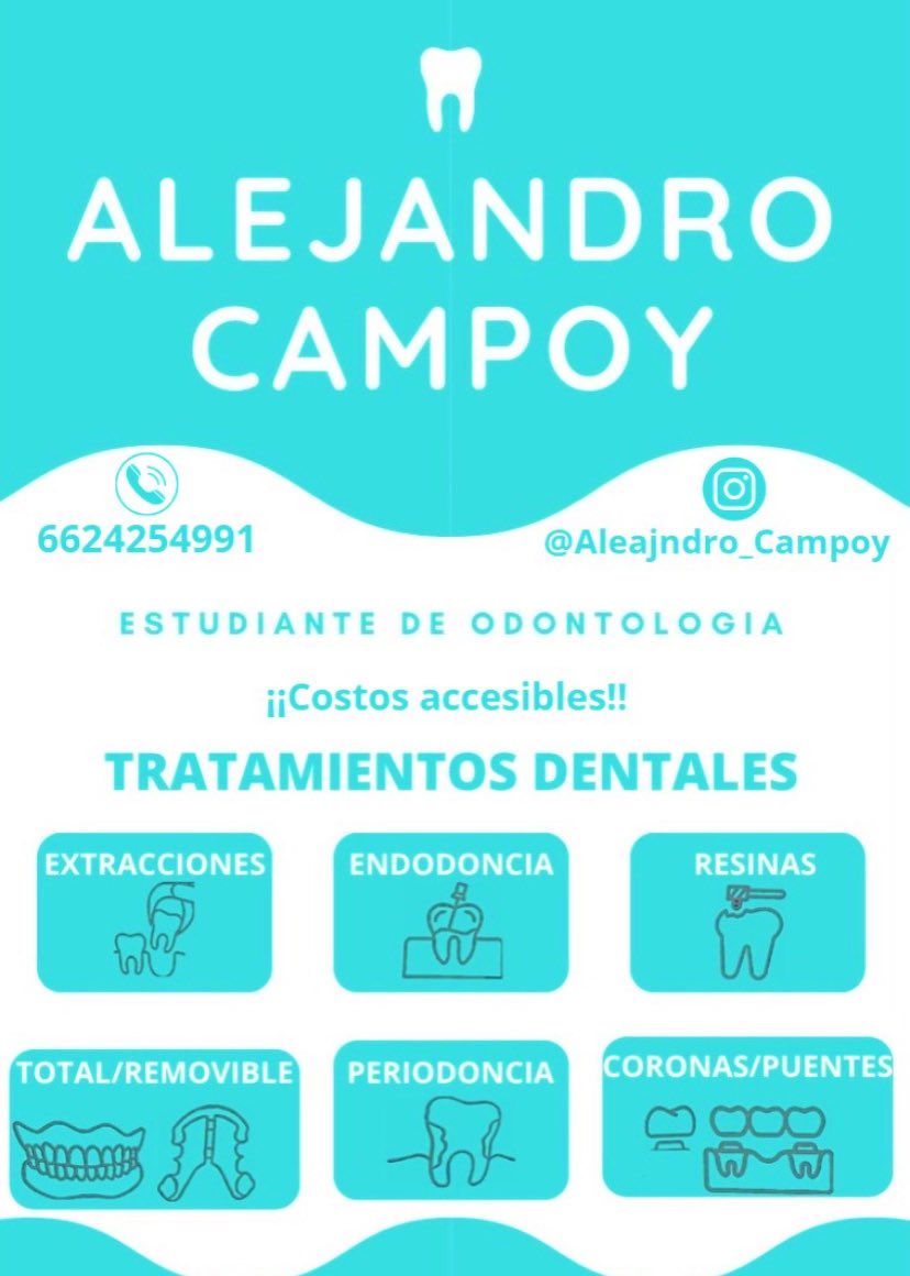 campoy_medina's tweet photo. Soy estudiante de odontología de la universidad Durango Santander, ando buscando pacientes para los siguientes tratamientos!! 
Me ayudarían mucho compartiéndolo https://t.co/PRgISgwv9r