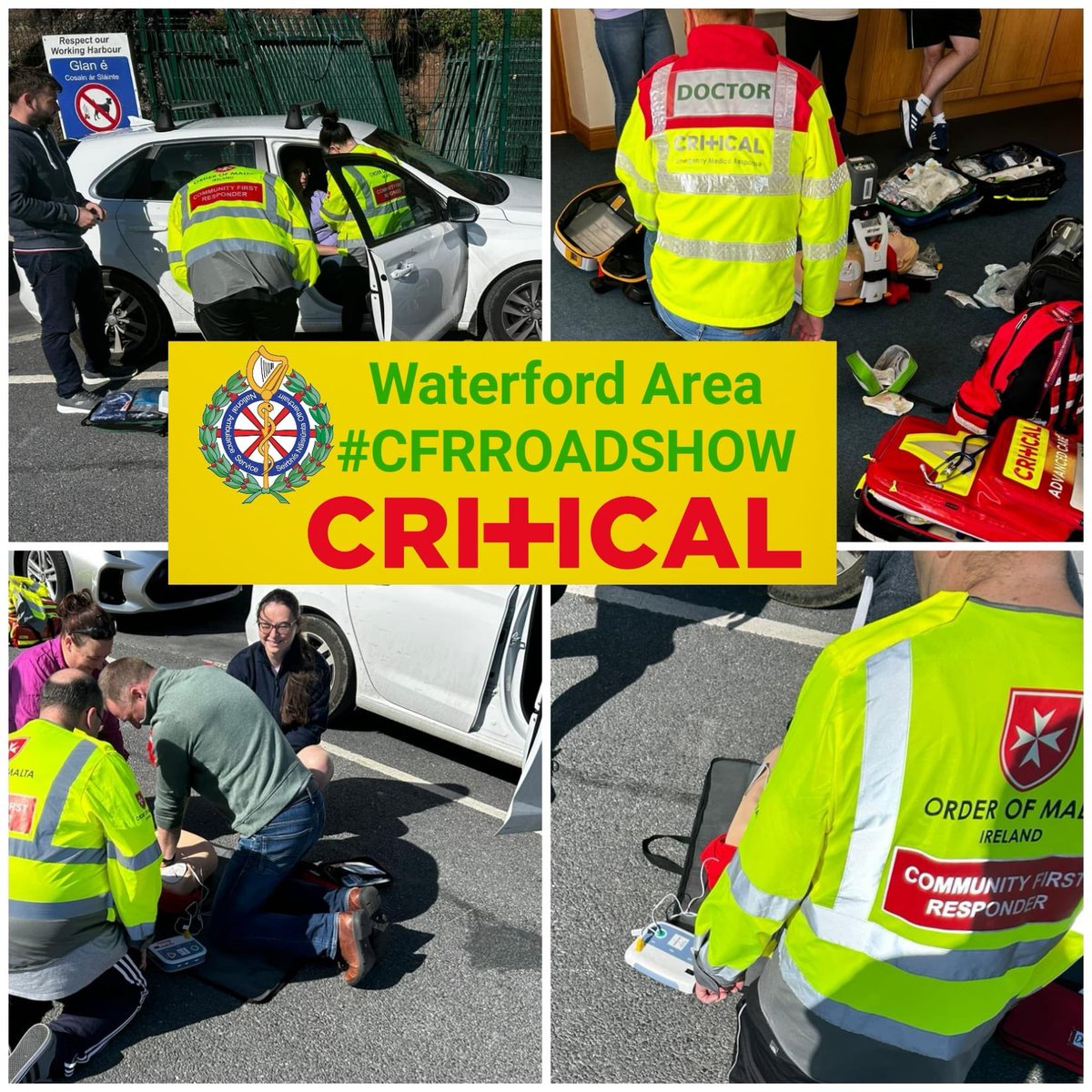 Donnchadh Fahey (@donnchadhf) on Twitter photo ๐ฃ And that's a wrap! This morning our 5th training session finished our August Waterford area #CFRroadshow โ๏ธ๐.
Delighted to have collaborated with Dr Paul Campbell who #volunteers in his spare time as a doctor with <a href="/CRITICALcharity/">CRITICAL | Emergency Medical Response</a>. 
#ChainofSurvival #CPR #PatientFirst ๐ฃ And that's a wrap! This morning our 5th training session finished our August Waterford area #CFRroadshow โ๏ธ๐.
Delighted to have collaborated with Dr Paul Campbell who #volunteers in his spare time as a doctor with <a href="/CRITICALcharity/">CRITICAL | Emergency Medical Response</a>. 
#ChainofSurvival #CPR #PatientFirst