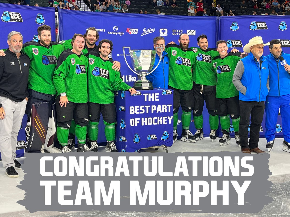Alexa, play "We Are the Champions."

Congrats to Team Murphy, your #3ICE SZN 2 CHAMPS!!