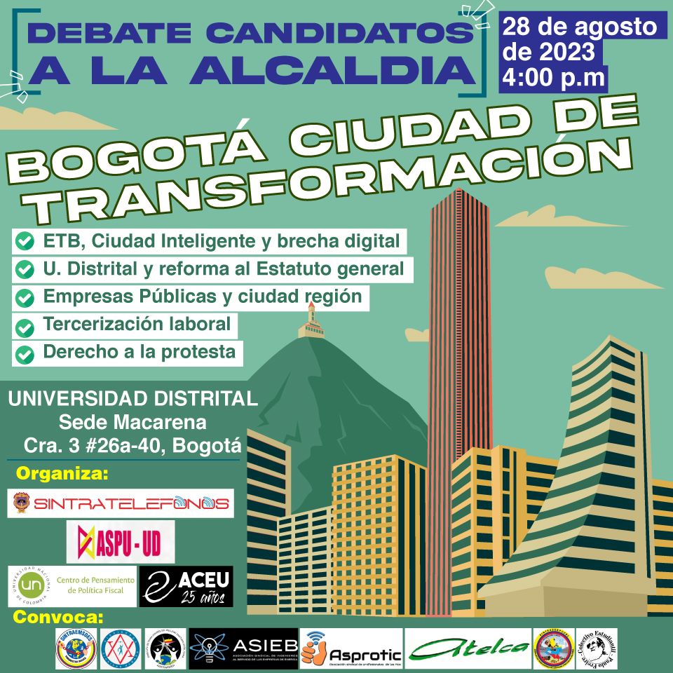 Gracias @BolivarAlcalde_ por confirmar asistencia a la invitación formal enviada ayer a los candidatos a la alcaldía de Bogotá! Esperamos poder contar con todos ustedes:  <a href="/CarlosFGalan/">Carlos F. Galán</a> <a href="/Rodrigo_Lara_/">Rodrigo Lara 🇨🇴</a> @JDOviedoA <a href="/JERobledo/">Jorge Enrique Robledo Senado #10 Ahora Colombia</a> <a href="/Diego_Molano/">Diego Molano Aponte</a>