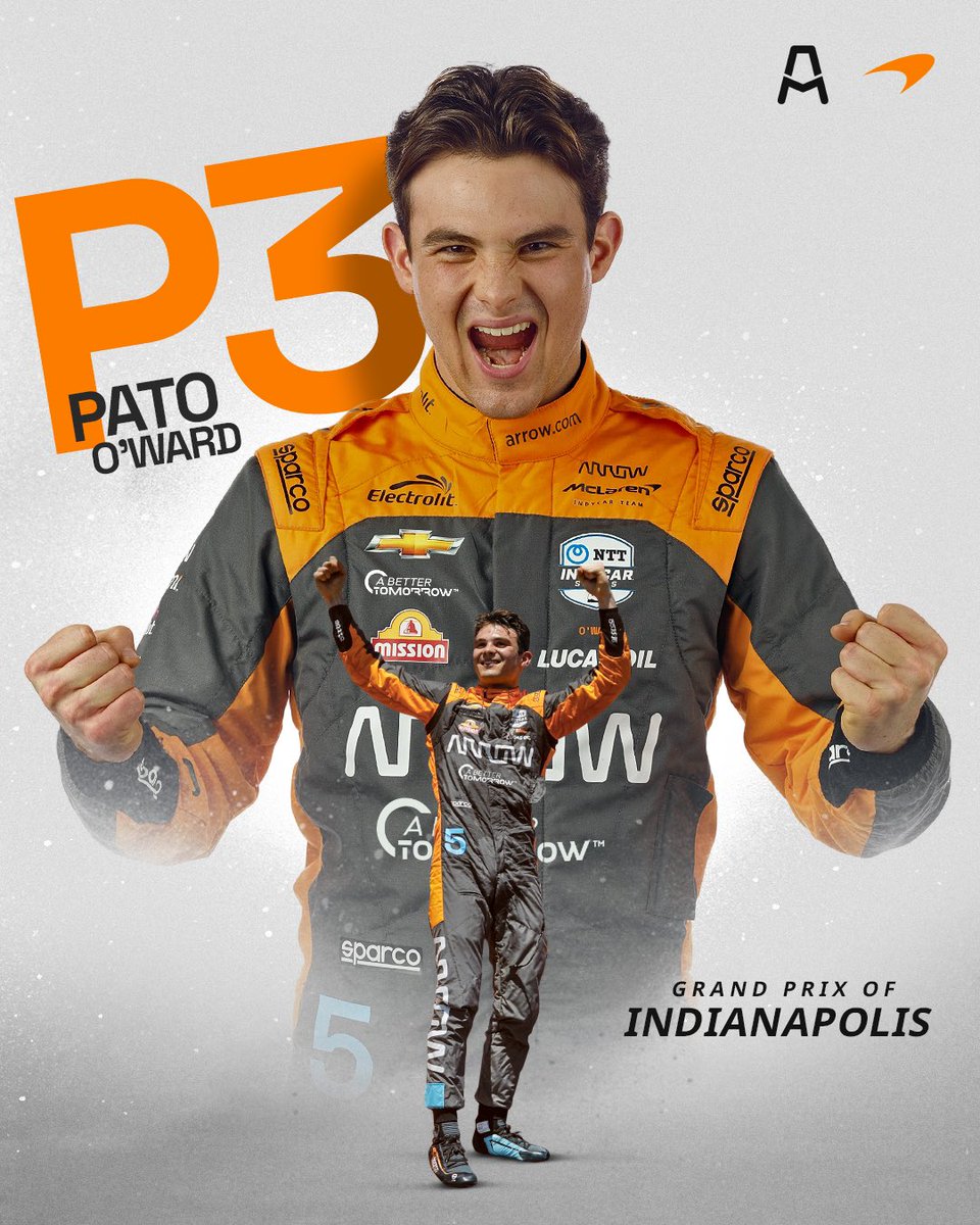ArrowMcLaren's tweet photo. Pato 🤝 IMS Road Course 

 Congratulations, team! 🧡🏆 https://t.co/rojkwksW8e