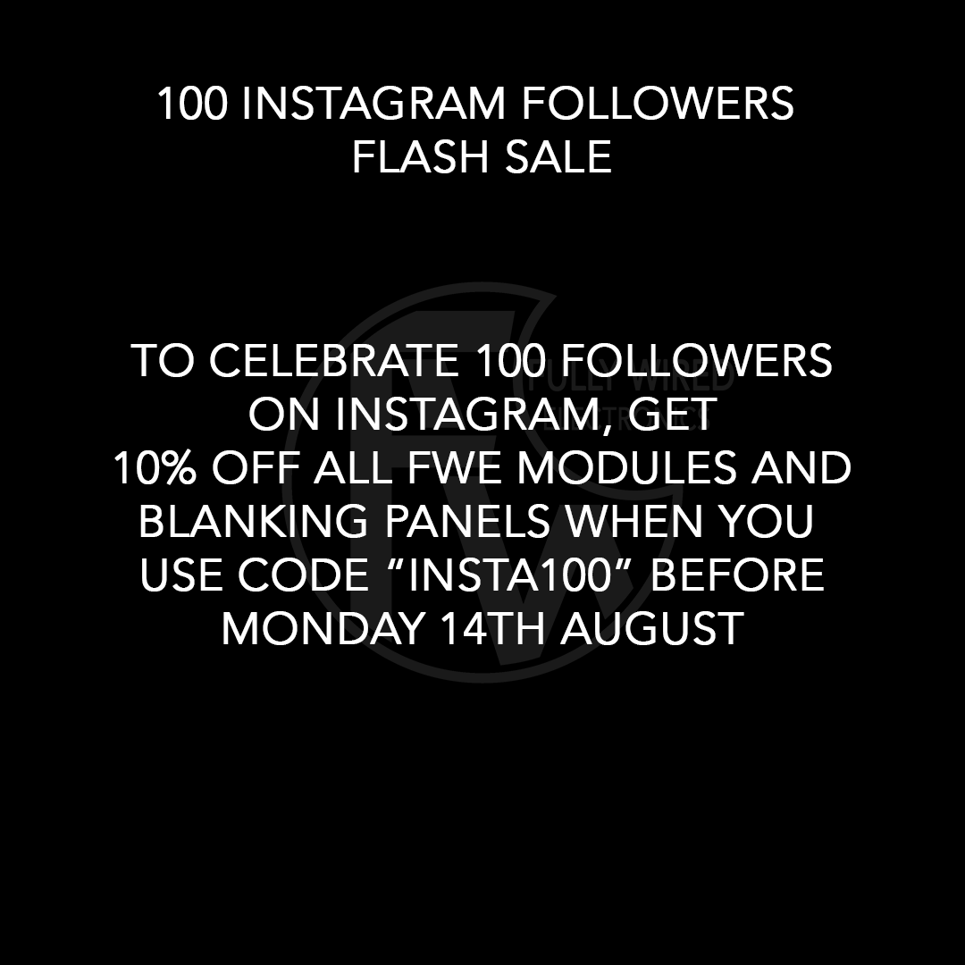 fw_electronics's tweet photo. Don't miss out on a 10% discount on all FWE products, storewide, when you use code “Insta100” before Monday 14th August!
#modularsynth #modular #synth #synthesizer #synthesiser #eurorack #eurorackmodular #eurorackmodule #eurorackmodules #eurorackmodularsynth #euroracksynth https://t.co/br6c8wsfkd