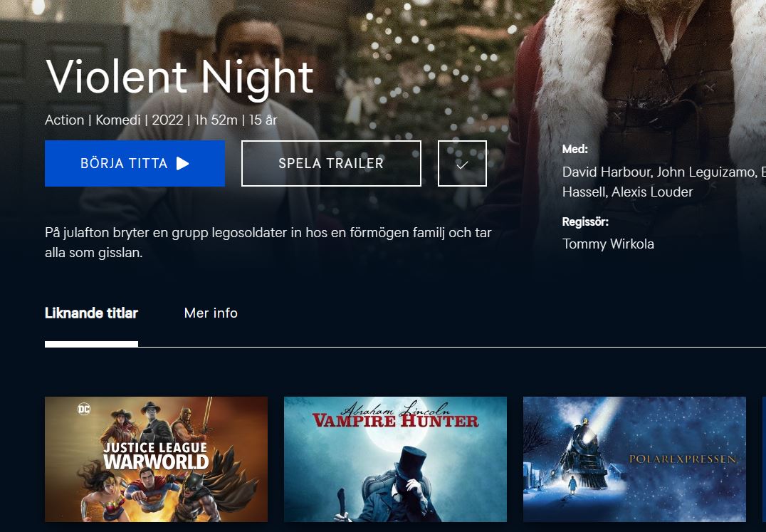 JinxedThoughts's tweet photo. Polar Express is similar to Violent Night? I feel sorry for the family who makes the mistake to trust that algorithm for movie night. https://t.co/wocBXr79Ef