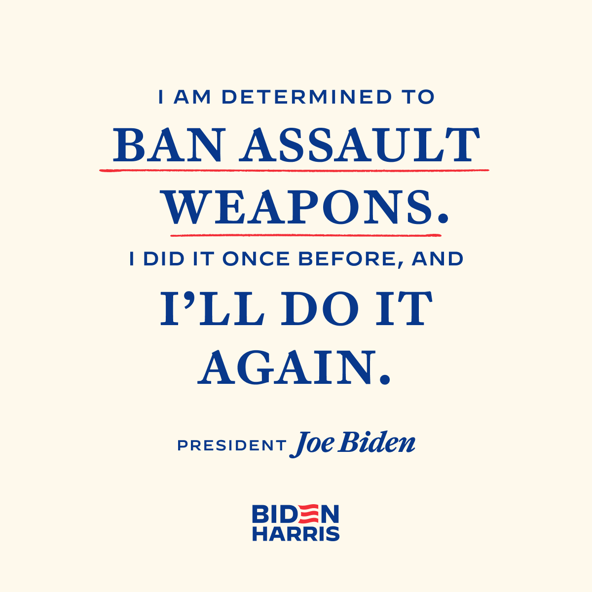 It is within our power to once again ban assault weapons and high-capacity magazines, to require safe storage of guns, to end gun manufacturers’ immunity from liability, and to enact universal background checks.