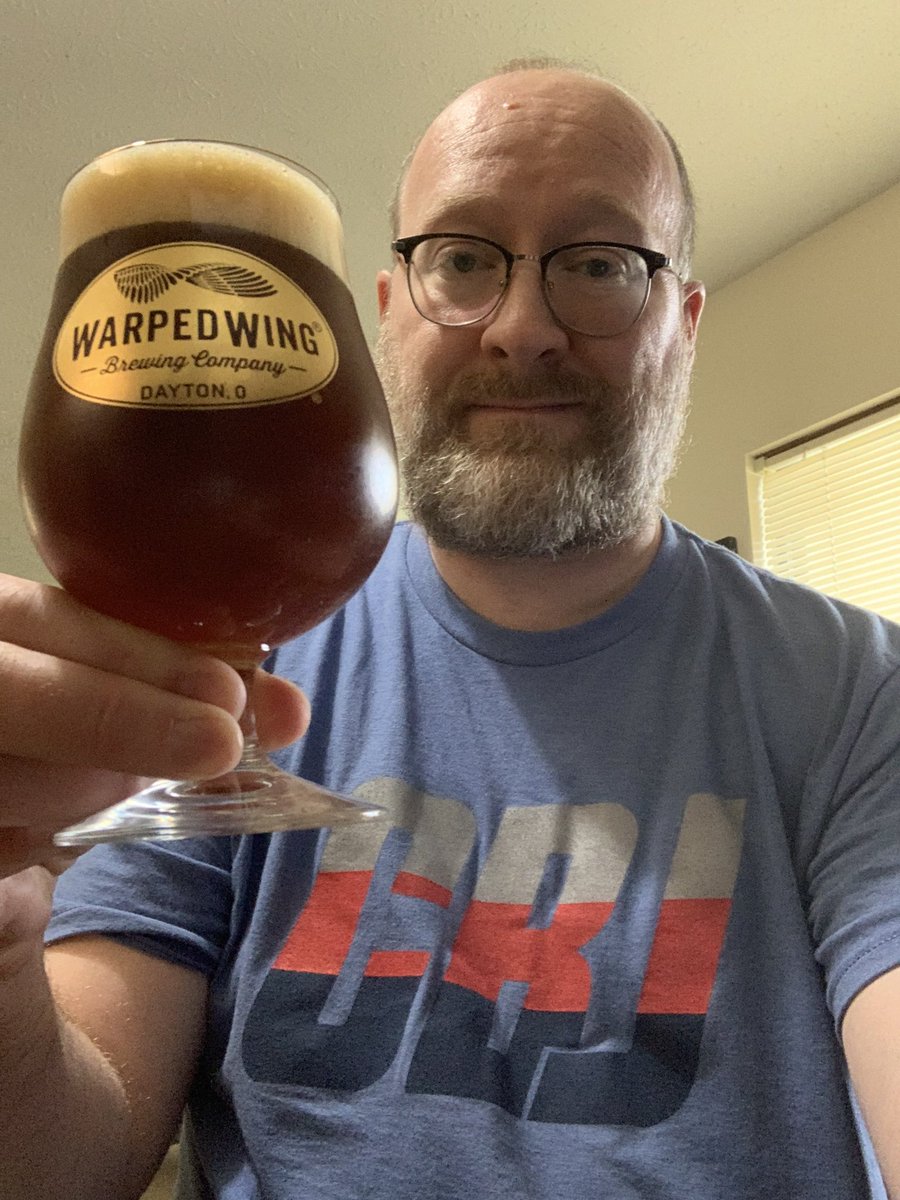 RealBMaxwell's tweet image. I know, not a stout but sticking with my #ohiocraftbeer &amp;amp; @WarpedWing 2022 Esther’s Li’l Secret Scotch Ale is still tasty 😃👍🍺 #CraftBeer #properglassware @ASFreed @zappafaye @JonMontag @BrewGuy_ @BayBeerReviews @ManvsAle @beerhunter74 @RJellyman @Senor_Greezy @ZombieWWZ