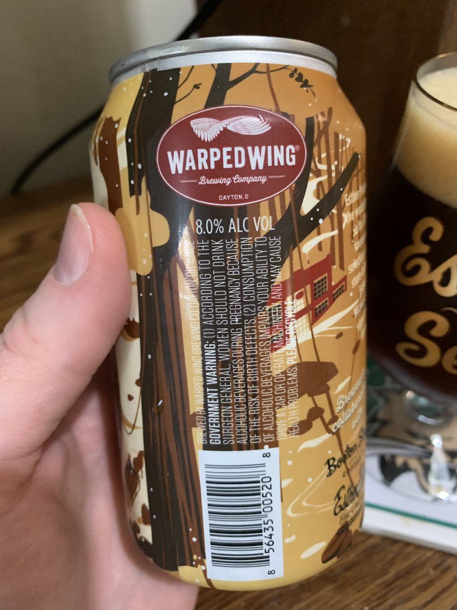 RealBMaxwell's tweet image. I know, not a stout but sticking with my #ohiocraftbeer &amp;amp; @WarpedWing 2022 Esther’s Li’l Secret Scotch Ale is still tasty 😃👍🍺 #CraftBeer #properglassware @ASFreed @zappafaye @JonMontag @BrewGuy_ @BayBeerReviews @ManvsAle @beerhunter74 @RJellyman @Senor_Greezy @ZombieWWZ