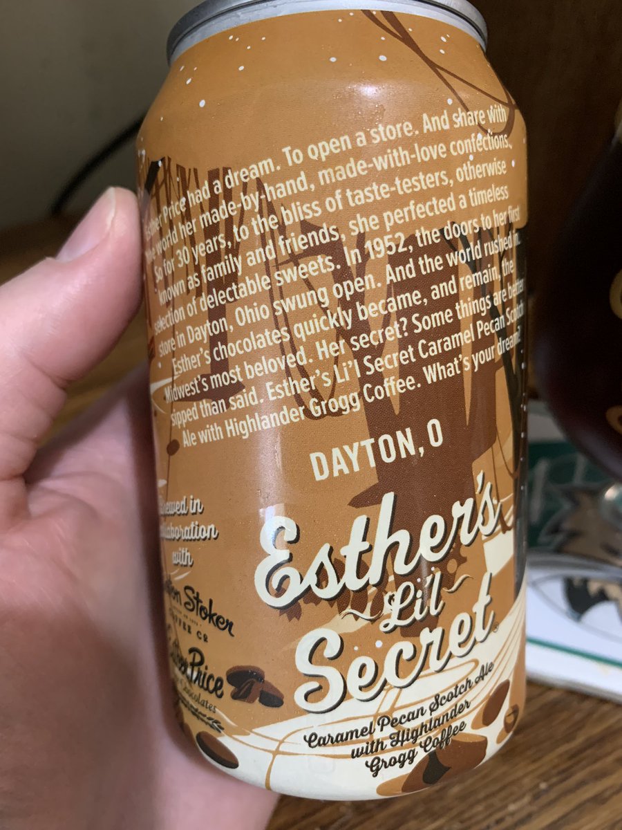 RealBMaxwell's tweet image. I know, not a stout but sticking with my #ohiocraftbeer &amp;amp; @WarpedWing 2022 Esther’s Li’l Secret Scotch Ale is still tasty 😃👍🍺 #CraftBeer #properglassware @ASFreed @zappafaye @JonMontag @BrewGuy_ @BayBeerReviews @ManvsAle @beerhunter74 @RJellyman @Senor_Greezy @ZombieWWZ