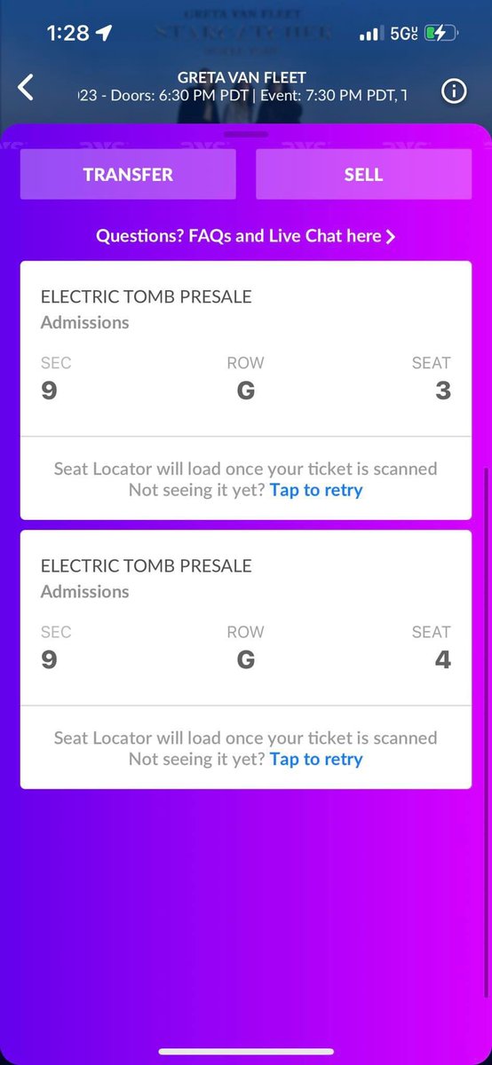 pariszkaa's tweet image. ✨FREE TICKETS FOR GRETA VAN FLEET LAS VEGAS SHOW TODAY✨ these were gifted to Serena but we were able to upgrade her ticket and no longer need these. plz reply or dm to claim #gvf #scwt #starcatcher
