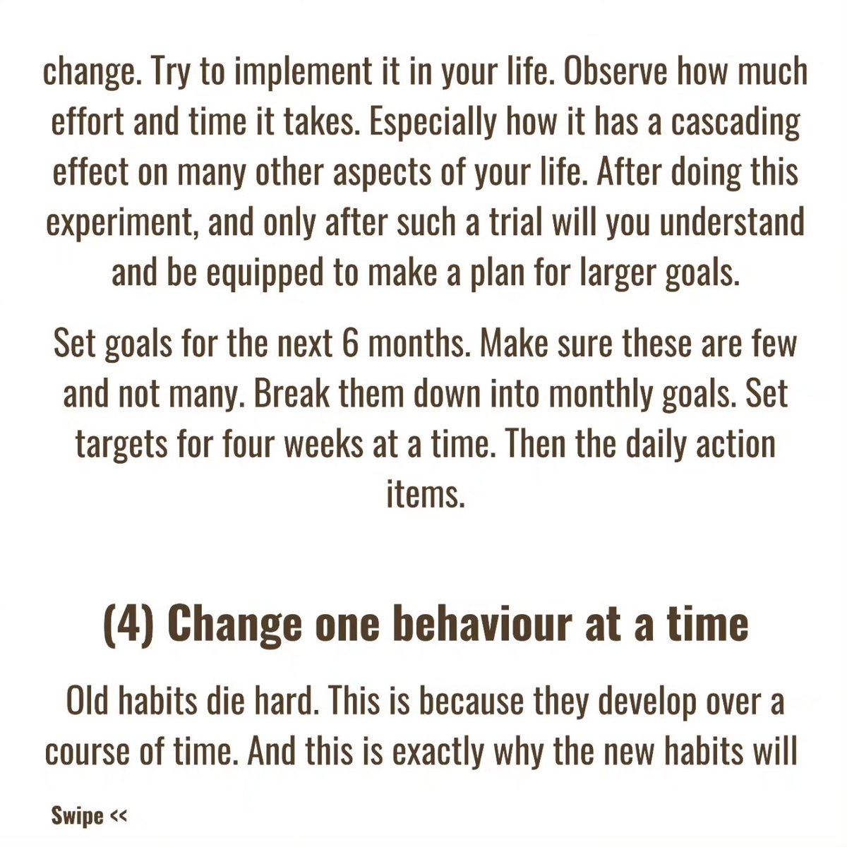 ruchiphool's tweet photo. Most of us have tried making lifestyle changes. Many have tried more than once, twice, or maybe a dozen times. Mostly with little or partial success, if at all. 𝙎𝙤 𝙩𝙝𝙚𝙣, 𝙝𝙤𝙬 𝙙𝙤𝙚𝙨 𝙞𝙩 𝙧𝙚𝙖𝙡𝙡𝙮 𝙬𝙤𝙧𝙠?
#personaldevelopment  #behaviorchange #lifestylecoach https://t.co/SI78VOiZcF
