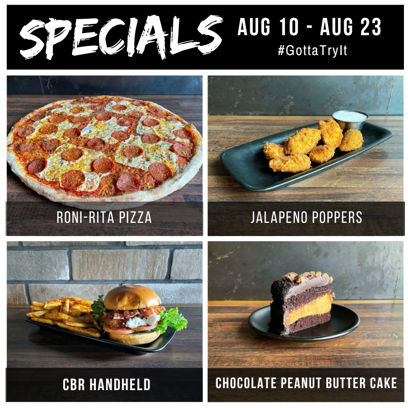 Try our newest creation, the CBR Hand-held!  A fan favorite combination of crispy chicken, bacon and house-made ranch, topped with melted swiss on a toasted brioche bun. 
#gottatryit #specials #morethanjustpizza #pizzaworks