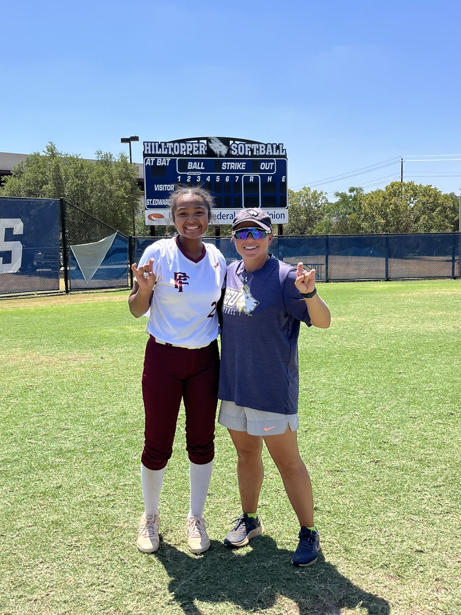 Thank you to <a href="/SEUSoftball/">St. Edward's Softball</a> for an amazing camp today! I had so much fun