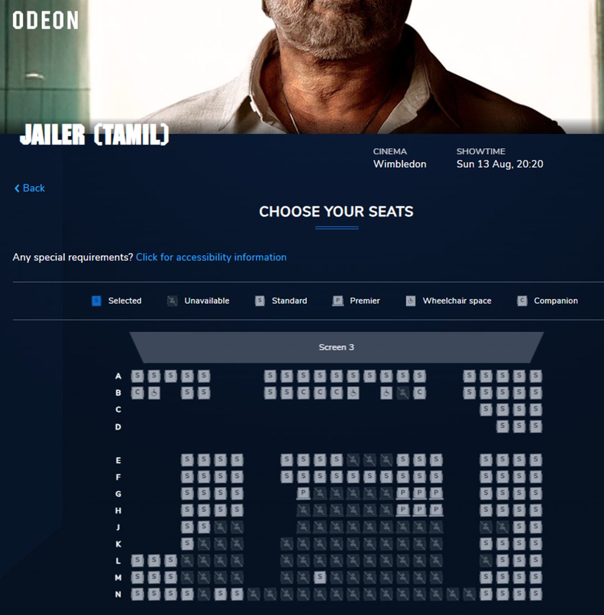 #JailerUK Odeon Cinemas - Swansea (Wales) and Wimbledon

#JailerBookings looks solid for tomorrow 🔥 #Jailer #JailerBlockbuster