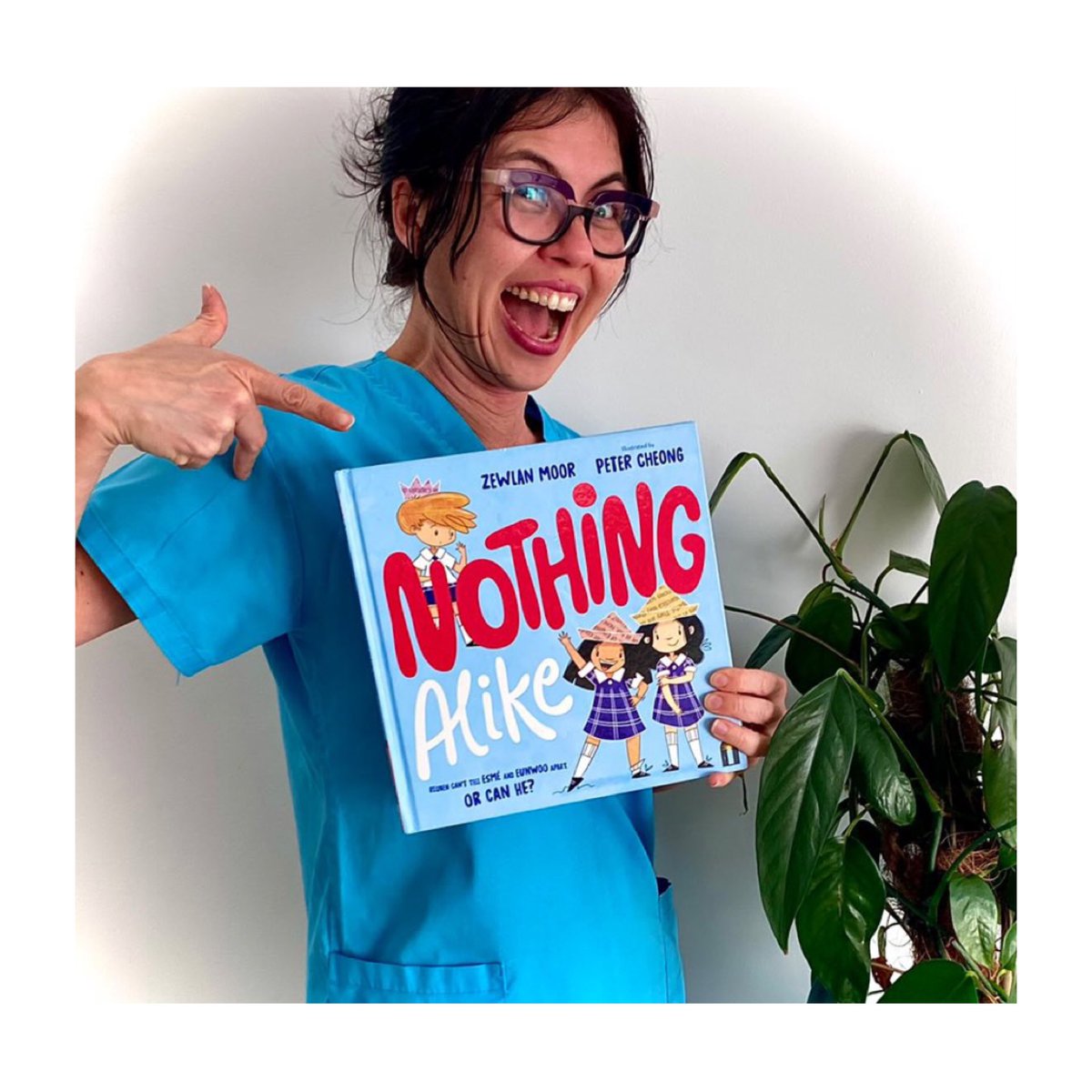picturebookbc's tweet photo. Happy #sundayshelfie day! This week we are celebrating @zewlanmoor ‘s wonderful debut picture book ‘Nothing Alike’ , beautifully illustrated by @petercheong_
A slyly funny story about a white boy who can't tell two Asian girls apart in his classroom. Or can he?
@HardieGrantCP https://t.co/ELfnuFpPOs