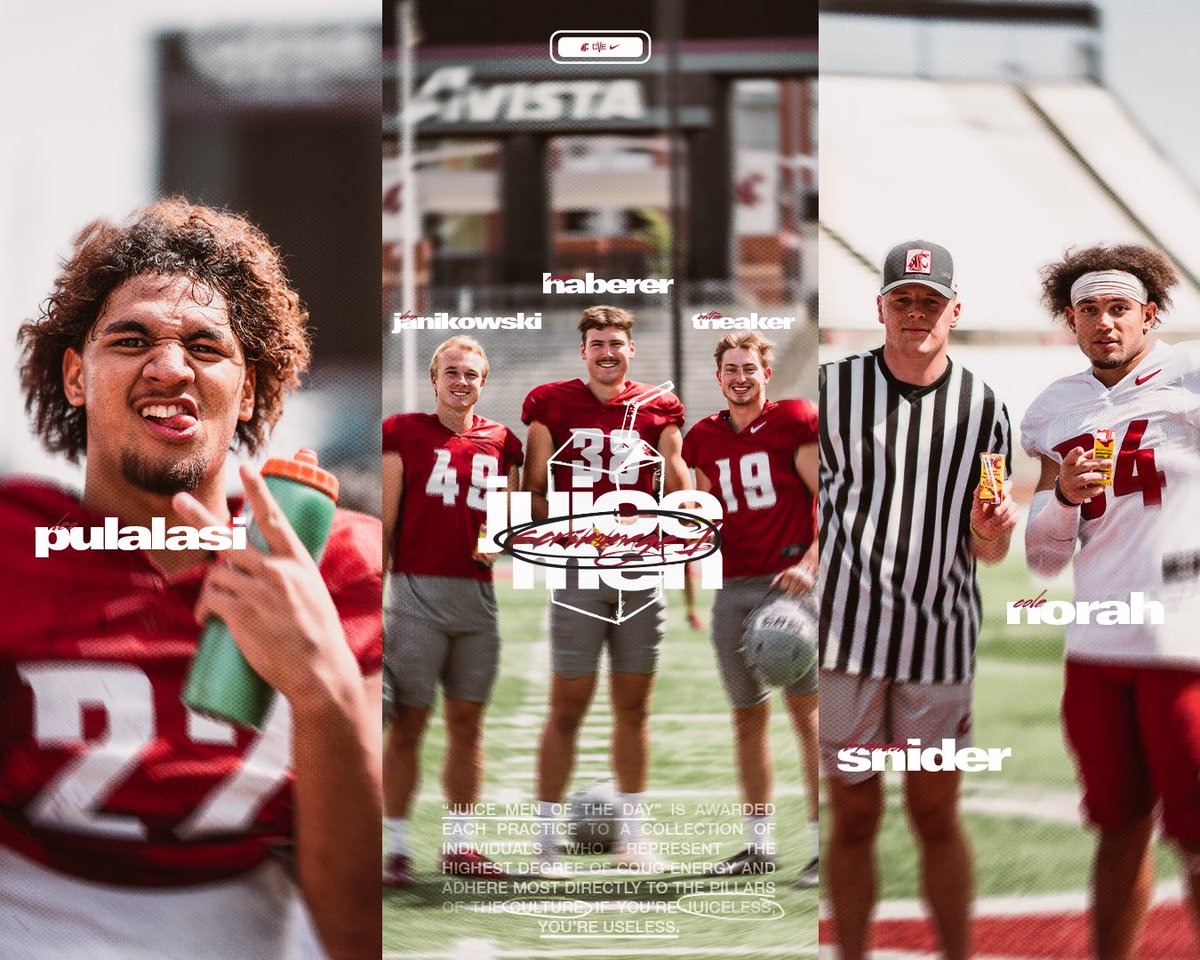 6 pack of juice for scrimmage 1

#GoCougs | #WAZZU | #CVE23