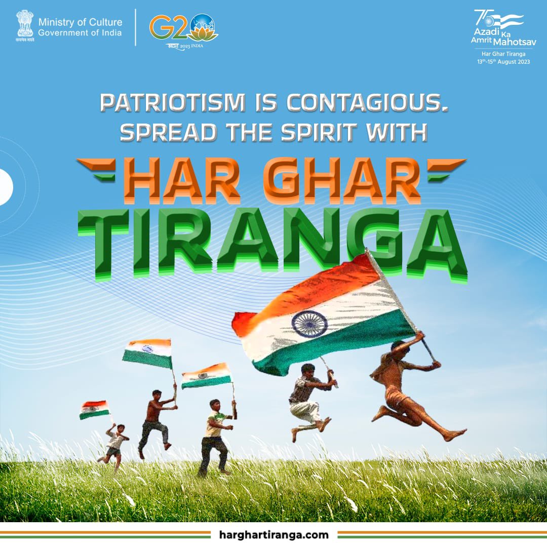 Pvsindhu1's tweet photo. Keep the memories of our freedom fighters &amp; brave soldiers alive by bringing home our Tiranga🇮🇳 &amp; flying it with pride! Participate in #HarGharTiranga from 13-15 Aug every year! To pin digital flags &amp; upload selfies with Tiranga, visit https://t.co/Nxhs8tKENq @AmritMahotsav https://t.co/1kHQtPNKCD