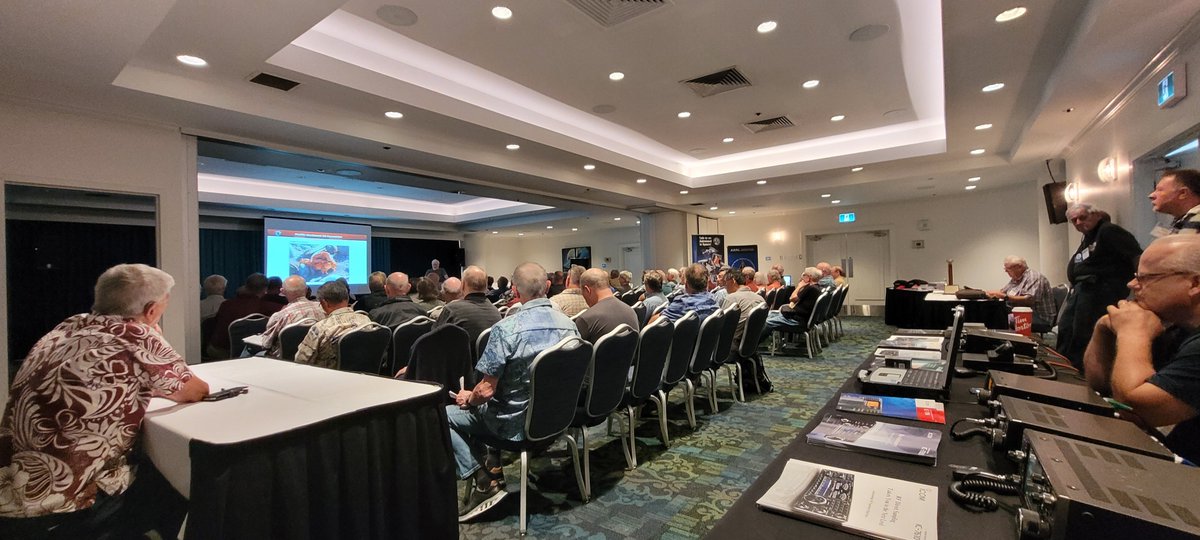 NYCARE_Wellness's tweet photo. Still the 1st presenter is sharing his DX Expedition experience. Here are a few of photos over the years. #PacificNWDXConvention #NewWestminster #AmateurRadio #HamRadio #ICOMcanada #ICOMamerica #ICOMworldwide https://t.co/AQEZIhH0WC