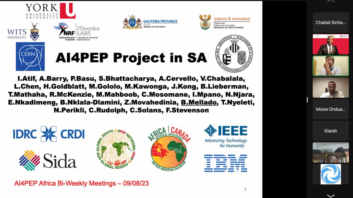 Ai4declicSn's tweet photo. Just a little highlight of this week’s meeting with the different teams of AI4PEP (Artificial Intelligence for Pandemic &amp; Epidemic Preparedness). @SylvainFayeUCAD @VincentBDuclos  @ Pr. Ibrahima Dia representing @Ai4declicSn https://t.co/yKHENx4eYn