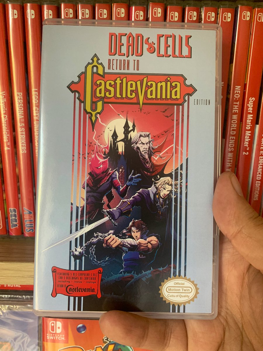 gouaig's tweet photo. Top la jaquette réversible de #DeadCells #ReturnToCastlevania 😍 Style NES 👌
(Je confirme les 5 DLC sur la cartouche)
-
#gaming #retrogaming https://t.co/dgY8Yy05xg