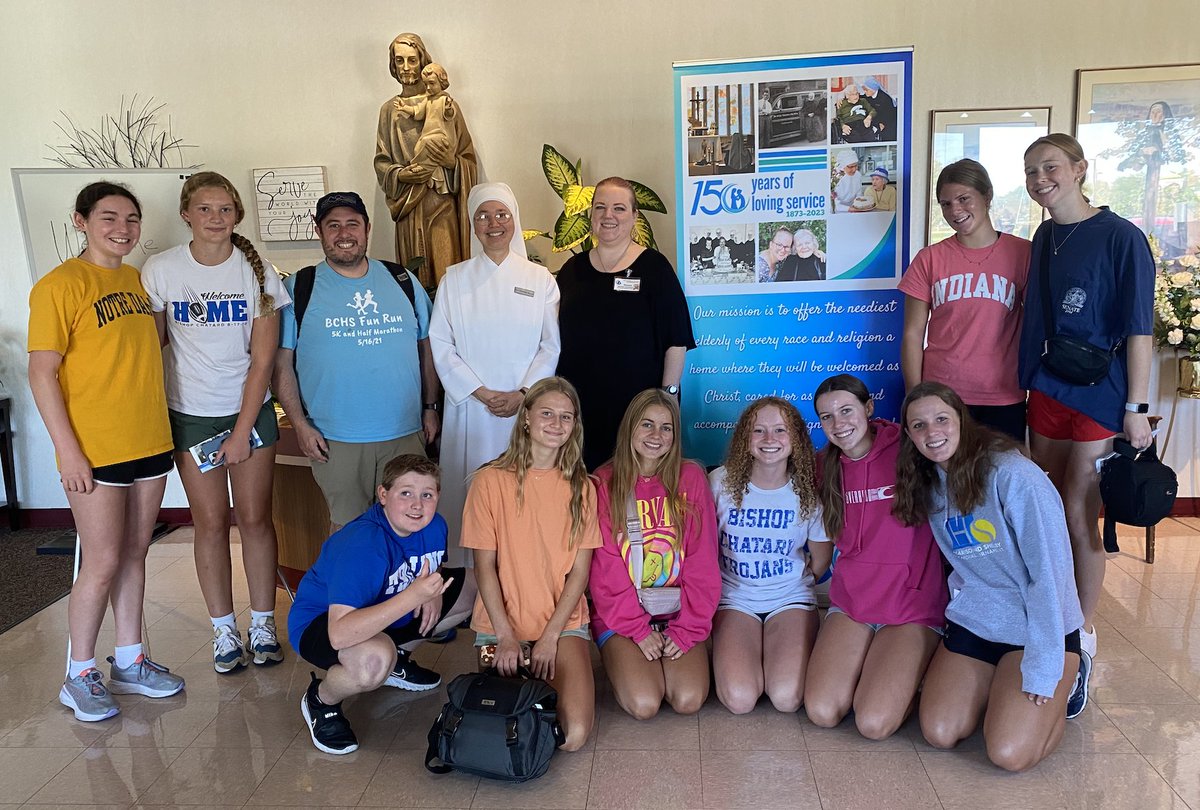 Awesome morning of service and prayer with the Little Sisters of the Poor as they prepare to celebrate 150 years of ministry in Indiana!