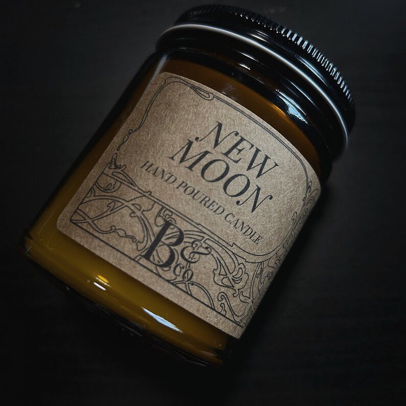 / new moon - 9oz vegan soy candle /

discover 'new moon', where notes of nocturnal greenery meet the mild whispers of cardamon and bergamot. the enchanting core of jasmine and rose is cradled in an embrace of musk and amber.

baphometandco.com