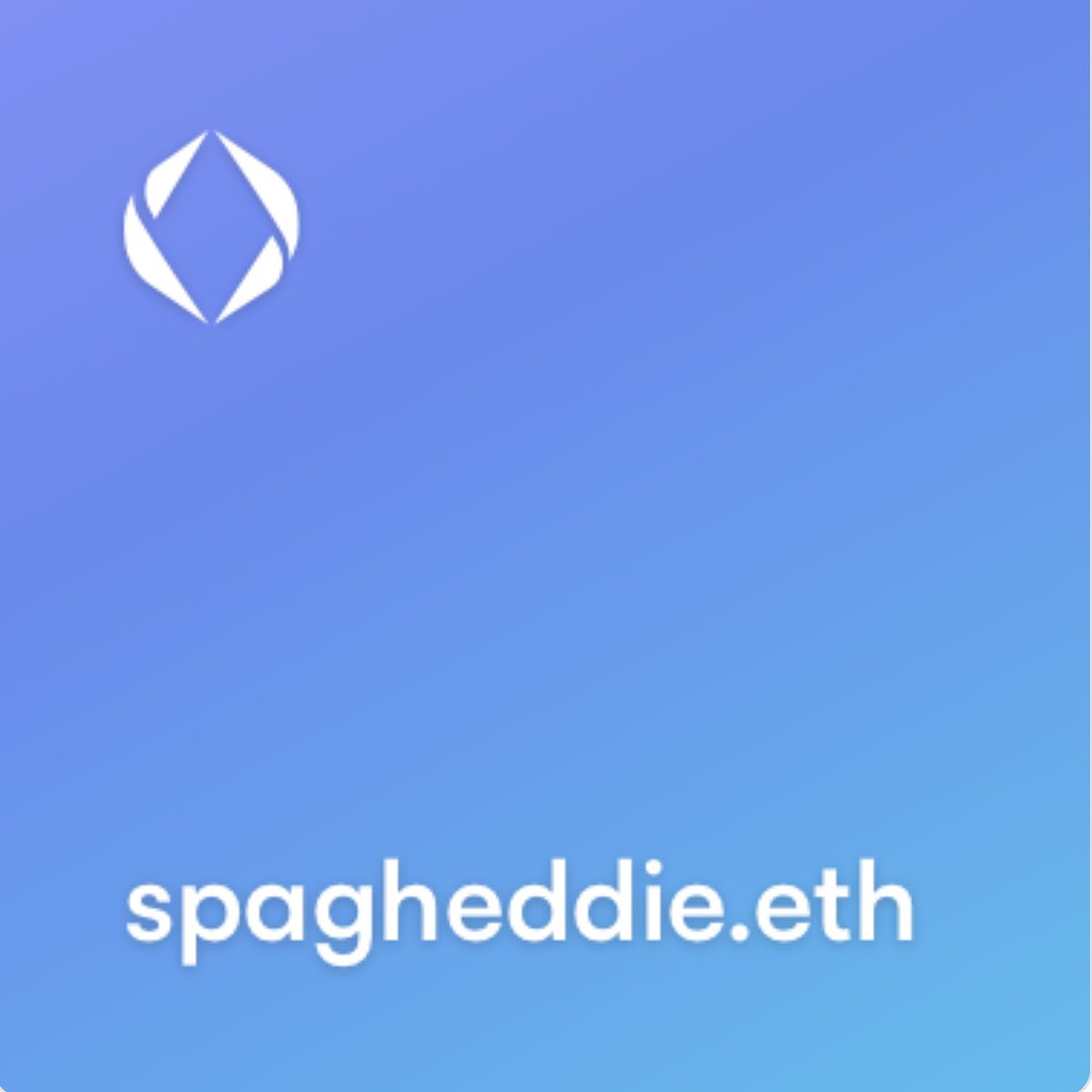 EthSpagheddie's tweet photo. Got this #ensdomain from my fren @deigoshi and finally decided to join @X @ensdomains thanks again bro! ❤️🫡 https://t.co/MTQWvfXycp