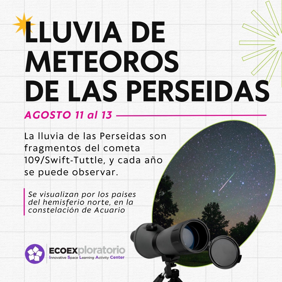 La lluvia de las Perseidas son fragmentos del cometa 109/Swift-Tuttle, y cada año se puede ver  del 17 de julio al 24 de agosto. ¡PERO DEL 11 AL 13 DE AGOSTO SE VE CON LA MAYOR INTENSIDAD!☄️#LluviaDeEstrellas #Perseidas #LluviaDeEstrellaDePerseidas #AstronomiaPR #EcoExploradores