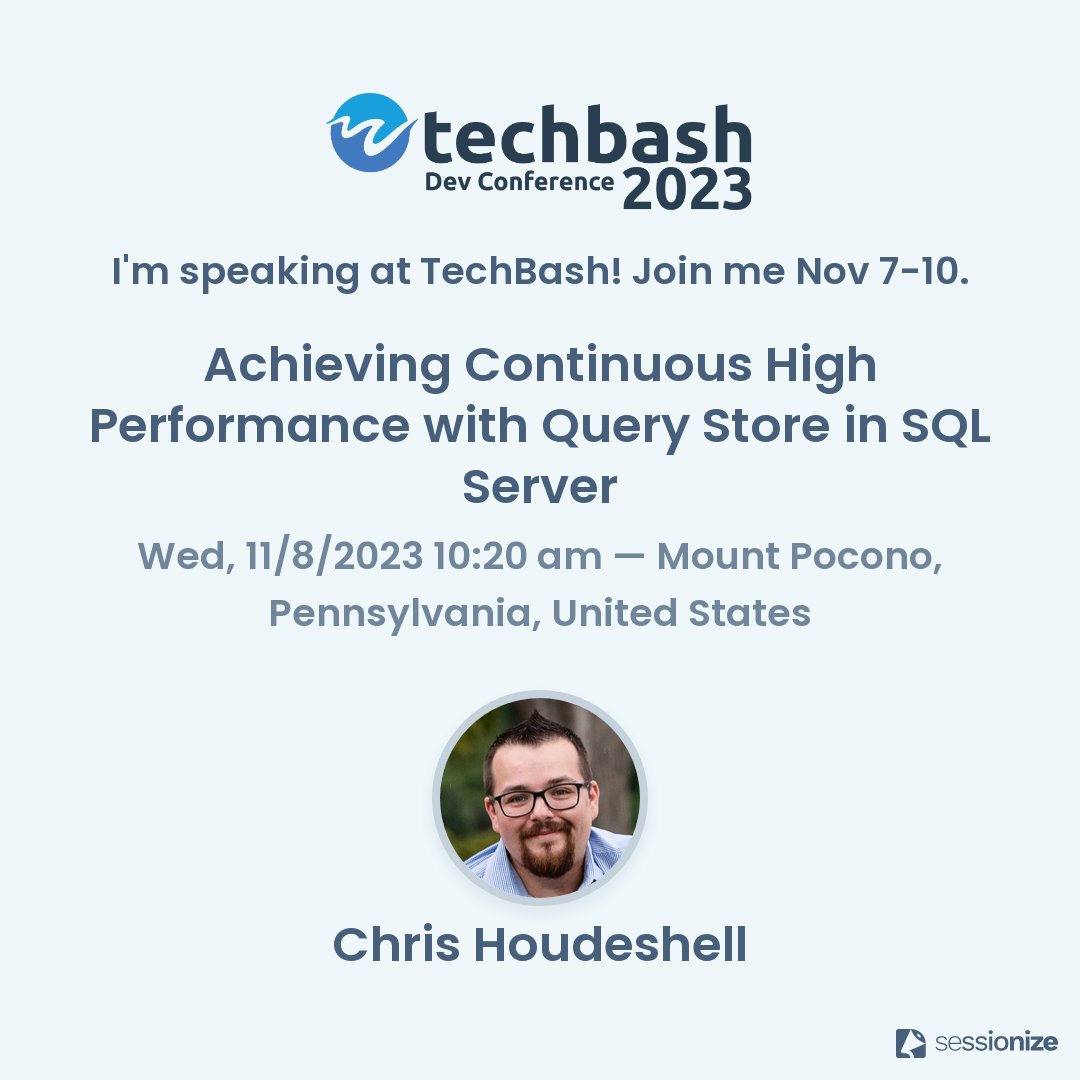 techbash's tweet photo. We're excited to have @choudeshell returning to #techbash this fall to present two awesome sessions.

Join us at Kalahari Resort in the #Poconos Nov 7-10. Learn more and register at https://t.co/TSbInbLOJm

#sqlserver #data #cloud #nepa #developers #techevent #devconference https://t.co/95Pbf4D5zA